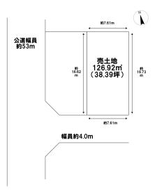 一宮市木曽川町黒田1期　全7棟　2号地　建築条件なし土地