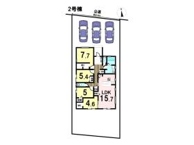 一宮市萩原町西御堂字金森　全3棟　2号棟　新築一戸建て