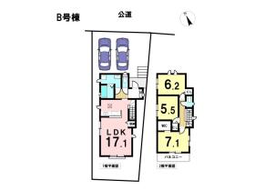 ハートフルタウン名古屋市緑区大清水3丁目　全2棟　B号棟　新築一戸建て