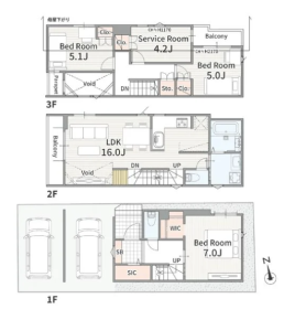 MELDIA中川区百船町022①　新築一戸建て　全1棟