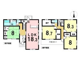 一宮市開明字蒲原　中古一戸建て
