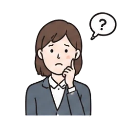 悩む女性のイラスト